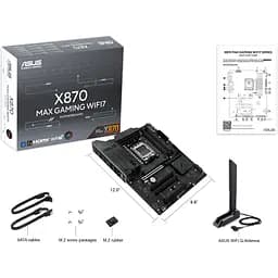 Материнська плата Asus X870 MAX Gaming WIFI7 - мініатюра 2