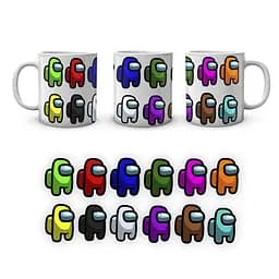 Кружка GeekLand Амонг Ас Among Us Один із нас Усі кольори космонавтів AU.02.568 - мініатюра 4