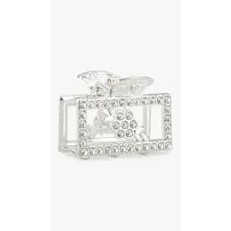 Заколка-краб для девочки Polin 3432B-7 Цветочек Серебряный