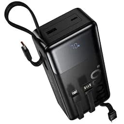 Портативний ЗП Power Bank Hoco J156B Founder 22.5W+PD20W with four cables 30000 mAh Black - мініатюра 3