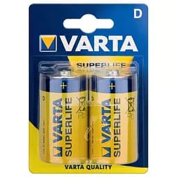Батарейка Varta Superlife D/R20, 2 шт.