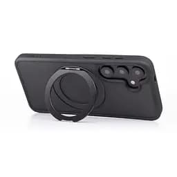 Противоударный чехол-панель для Samsung Galaxy S24 5G (SM-S921)/S25 5G, Unit Stand2, черный, силикон + поликарбонат, защита всего корпуса, с подставкой, поддержка магнитных держателей и беспроводной зарядки (MagSafe), ArmorStandart (ARM89559) - мініатюра 4