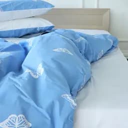 Простирадло MirSon Ranforce Elite 17-4752 Butterflies 180x220 см біле (2200008934866)