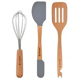 Набір кухонних аксесуарів Bergner Genius бежевий з сірим (BG-43036-MM)