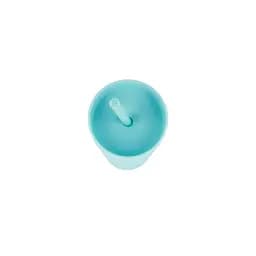 Охолоджуюча матова склянка 473 мл BPA-Free з трубочкою 21х6.5см light blue - мініатюра 3