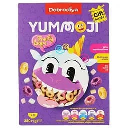 Кольца Yummoji Глазированные Клубника-черная смородина-яблоко с маршмеллоу 250 г