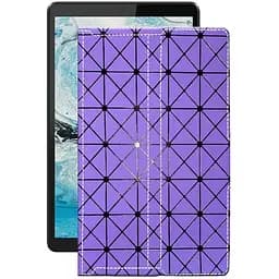 Чохол StatusCASE з екошкіри для планшету Lenovo Tab M8 TB-8505X Фіолетовий ромб
