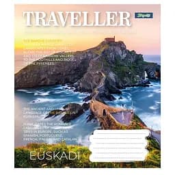 Тетрадь для записей 1 Вересня Traveller, A5, в клетку, 48 листов, 10 шт. (766440)