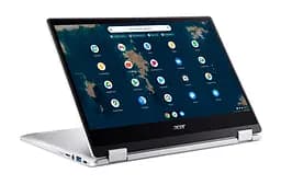 Ноутбук Acer Chromebook Spin CP314-1HN 14' FHD IPS, Intel C N4500, 8GB, F128GB, UMA, ChromeOS, сріблястий (NX.AZ3EU.001) - мініатюра 8
