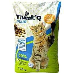 Сухий корм для дорослих котів Thank'Q Plus Pui Si legume з куркою та овочами 10 кг