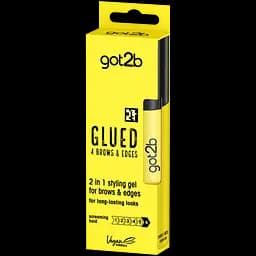 Гель для укладання брів та неслухняного волосся Got2b Glued 4 Brows & Edges 2в1 16 мл прозорий