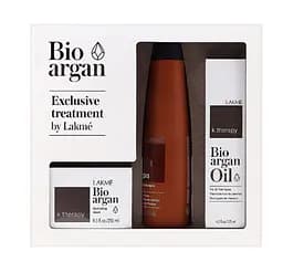 Набір по догляду за волоссям Lakme K.Therapy Bio Argan Consumer Pac: Bio Argan Shampoo, 300 мл + Bio Argan Oil Mask, 250 мл + Bio Argan Oil, 125 мл - мініатюра 2