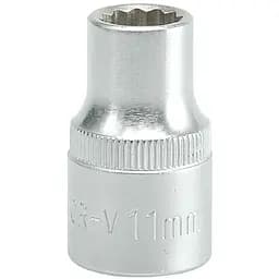 Головка торцева 12-гранна Yato квадрат 1/2" М= 11 мм L= 38 мм (YT-1273)