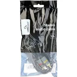 Аудио-кабель Cablexpert 3.5 мм - 3хRCA (M/M), 1.5 м, Black (CCAP-4P3R-1.5M)