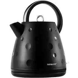 Електрочайник Sokany SK-1033 безшумний 1850 Вт 1.7 л Чорний