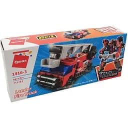 Детский конструктор Qman 1416 транспорт Lander Fire Truck