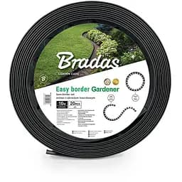 Бордюр газонний Bradas EASY BORDER 50 мм х 10 м з комплектом кілків, чорний (OBEB5010SET)
