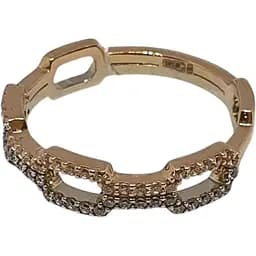 Золоте кільце Імперія золота з фіанітами. КВ1482И 17,5