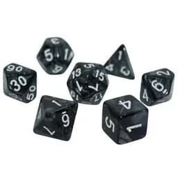 Набір кубиків Pearl 7 Dice Set - Black , 7 шт. (g7dpearl02)
