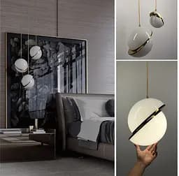 Подвесной светильник-полусфера Ø 15 см | Line F | Арт. MD7079-150