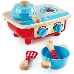 Дитяча плита з посудом Hape E3170 Ігровий набір для дівчаток і хлопчиків