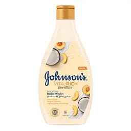 Гель для душу Johnson's Vita-Rich Релаксний з йогуртом, кокосом і екстрактом персика 400 мл (3574661385716) - мініатюра 1