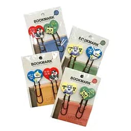 Закладка-скріпка для книг Котики-серце силіконова в асортименті 8 см 2 шт.