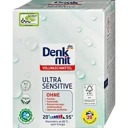 Гипоаллергенный порошок для стирки белой одежды Denkmit Ultra Sensitive, 1.35 кг