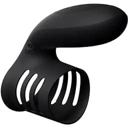 Эрекционное кольцо и вибронасадка на пенис Love To Love We Ring 7 см черный