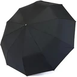 Парасолька-напівавтомат з прямою ручкою для чоловіків 22-04 Чорний