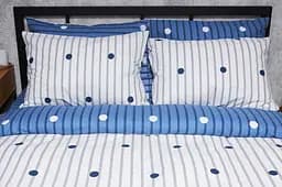 Набор наволочек Moon&Star Бязь Gold Люкс Peas Blue 40х60 см 2 шт