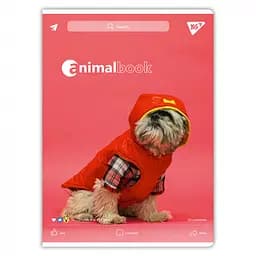 Набір зошитів для записів А4 Yes Animalbook 48 аркушів в клітку 3 шт. (682002) - мініатюра 3