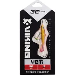 Балансир Viking Fishing Yeti Ice Jig 60mm 16.0g #8 Candle Flame - мініатюра 2