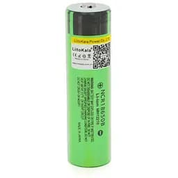 Акумулятор 18650 3400mAh (3200-3400mah), 3.7V (2.75-4.2V), green, OEM Liitokala (Lii-34B-JT)