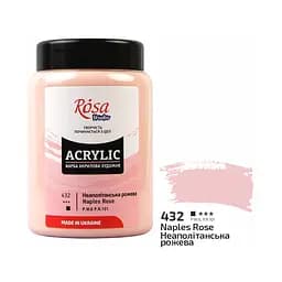Краска акриловая Rosa Studio Неаполитанская розовая 432, 400 мл