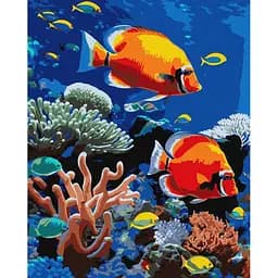 Картина по номерам "Яркий риф" Идейка KHO6703, 40х50 см