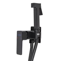 Набір гігієнічного душа прихованого монтажу Globus Lux Milano GLM-0-106MIX-BB, Чорний матовий