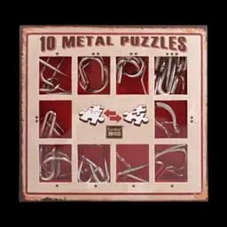 Набір головоломок 10 Metall Puzzles red Eureka 3D Puzzle 473358, 10 головоломок