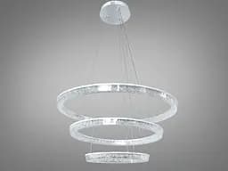 Підвісна LED люстра Diasha D9711/800+600+400WH біла, 148 W, з пультом, освітлення до 30 м2 - мініатюра 4