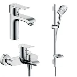 Змішувач для ванни Hansgrohe Metris New одноважільний хром (31480000) - мініатюра 2