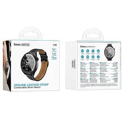 Смарт-годинник Hoco Y35 Smart sports watch (call version) Black - мініатюра 3
