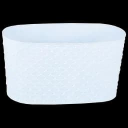 Горщик для квітів Serinova балконний з дренажем Kapadokya, 4.7 л, білий (KAPB-Beyaz)