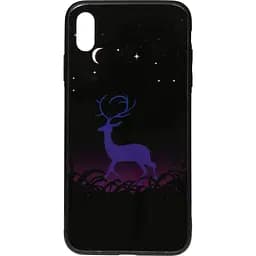 Чохол-накладка Toto Night Light Print Glass Case Apple iPhone X/XS Deer