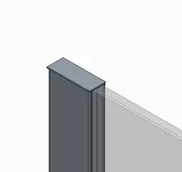 Душова перегородка Koer SR SP01-120x200-TR-01 Walk-In прозоре скло Easy Clean 8 мм, хром KR5394, прозоре, хром - мініатюра 2