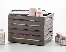 Ящик для зберігання Tina Box з кришкою 41x31x15h сіро-бежевий - мініатюра 4