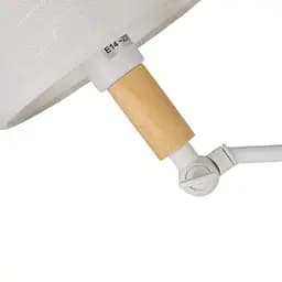 Люстра стельова Brille з абажуром E14 60W WH (BKL-497S/8) - мініатюра 7