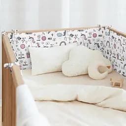 Бортики в дитяче ліжечко 30x120 UNICORN, блакитний (WeltBed_UnicornSweet_30x120) - мініатюра 2