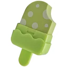 Ластик цветной Color-it Мороженое 1852А зеленый в футляре