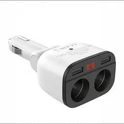 Автомобільна зарядка від прикурювача біла HOCO Z28 Power Ocean 2 USB 3.1A - мініатюра 6
