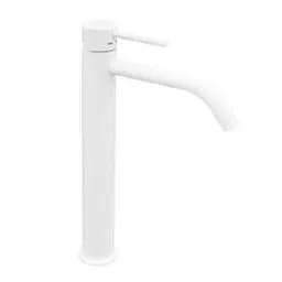 Змішувач для раковини високий Paffoni Light без донного клапана white matt LIG081BO, Білий матовий